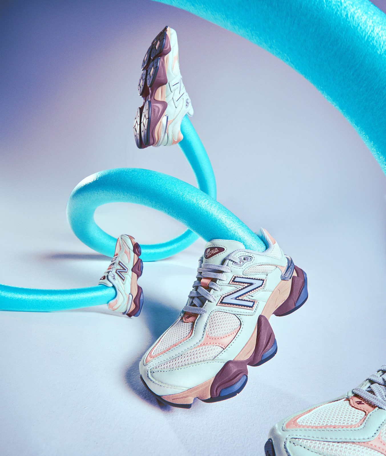 New Balance 9060 still life — art direction, photography and retouch