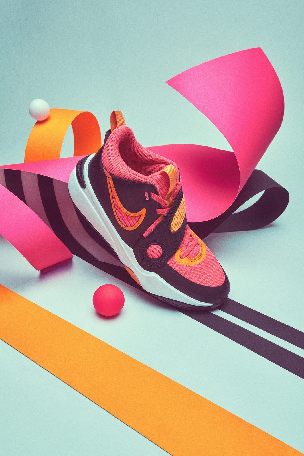 Creative Nike shoes still life